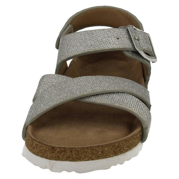 Spot On Girls Spot On Low X Strap Sandal With Buckle Strap H0363