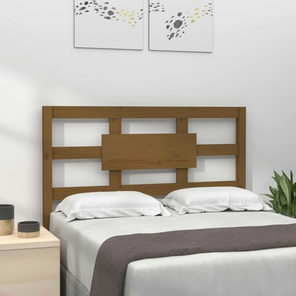 Berkfield Bed Headboard Honey Brown 95.5x4x100 cm Solid Wood Pine