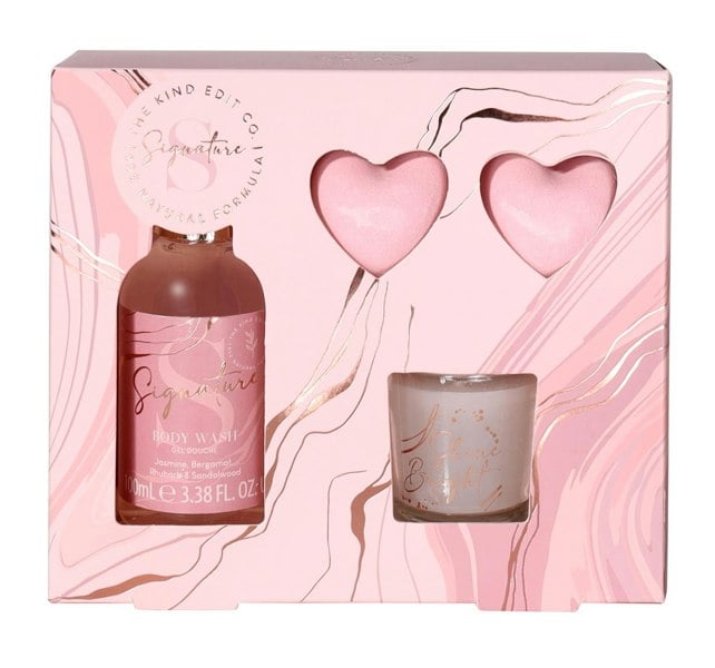The Kind Edit Co. Signature Relax & Bathe - Candle, Bath Fizzers, Body Wash
