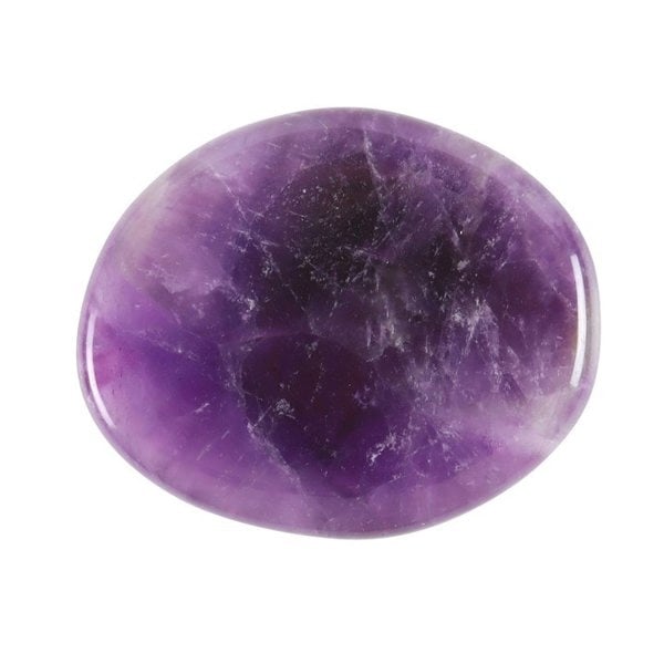 Serano Stay Calm Amethyst Crystal Palm Stone