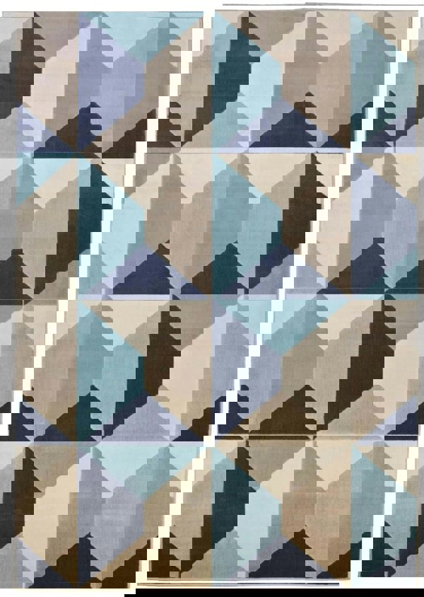 Abstract Design Multicolour Living Room Rug – The Rugs