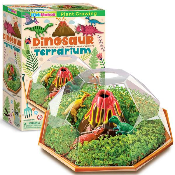 4M Dinosaur Terrarium | Mini Greenhouse Toy | Dino Gifts For Boys & Girls