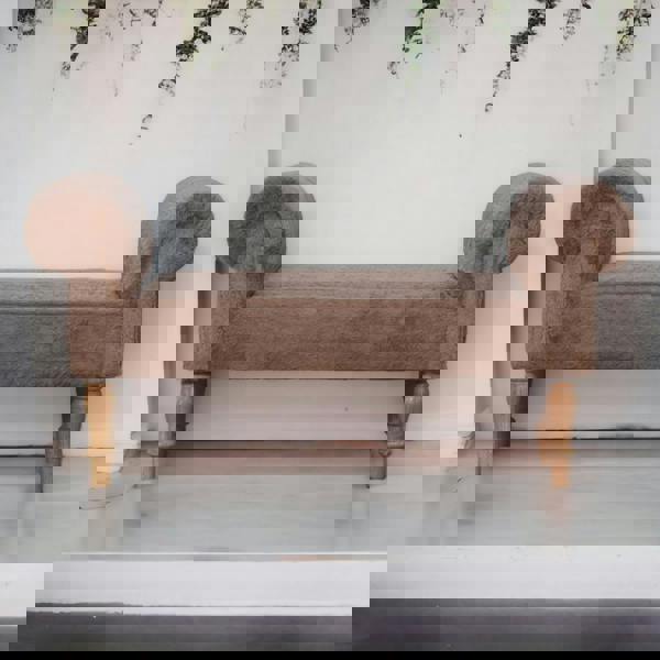 Artisan Furniture Mocha Faux Fur Bedroom Bench