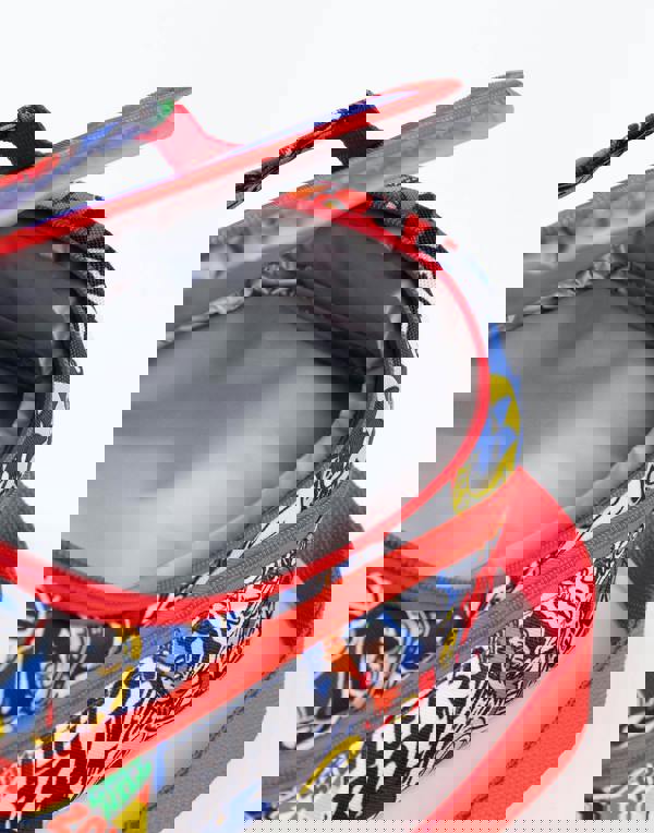 Sonic the Hedgehog Boys Blue Sticker book Lunch Bag Bottle and Snack Pot (One Size)