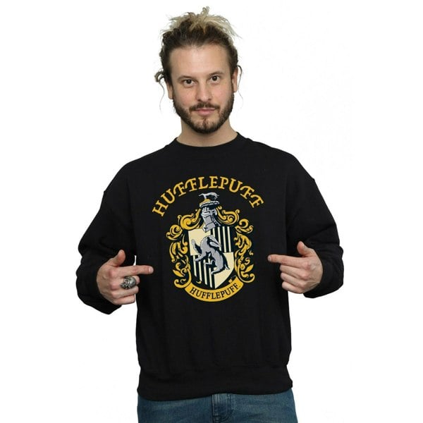 Harry Potter Mens Hufflepuff Sweatshirt - Black