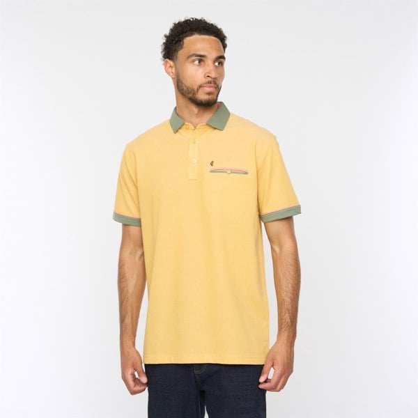 Gabicci G52X09 Mens Short Sleeve Oxford Jersey Polo Shirt Gabicci Classic - SUNBEAM