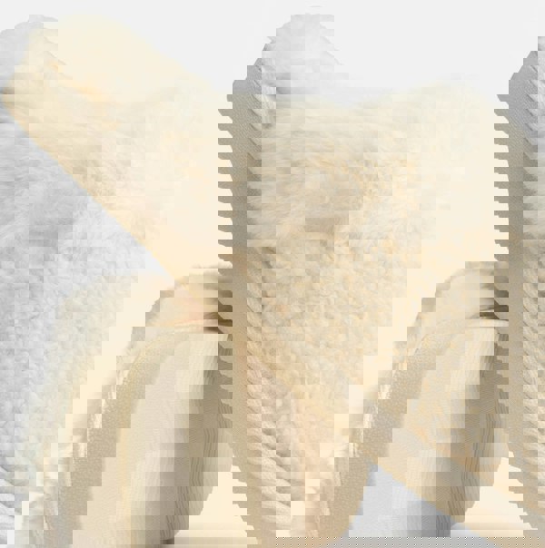 Jo & Joe HELGA Womens Mule Faux Fur Slippers Cream