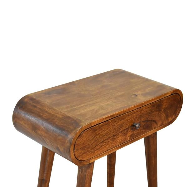 Artisan Furniture Solid Wood Chestnut London Mini Chestnut Console, 1 Drawer, Brown