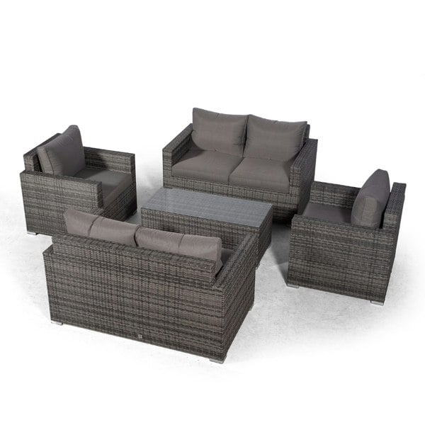 Giardino Sydney 6 Seater Rattan Conversation Sofa Set with Coffee Table