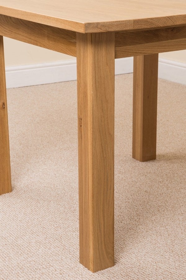 That's Furniture Oslo 90 x 90cm Small Square Oak Dining Set with 4 Yale Oak Chairs