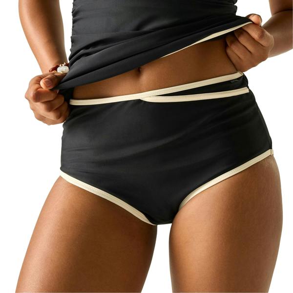Regatta Womens/Ladies Kyra High Rise Bikini Bottoms - Black - 