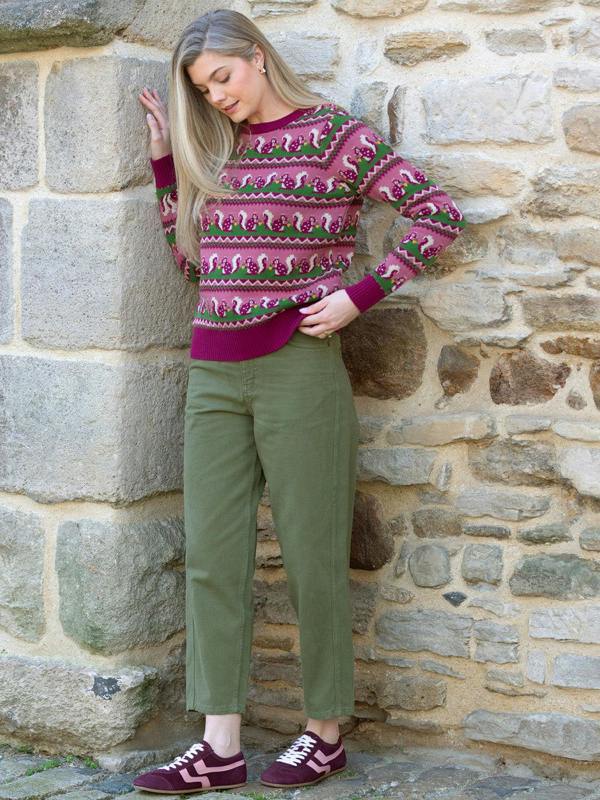 Kite Womens Organic Lucky Squirrel Puncknowle Knit Jumper