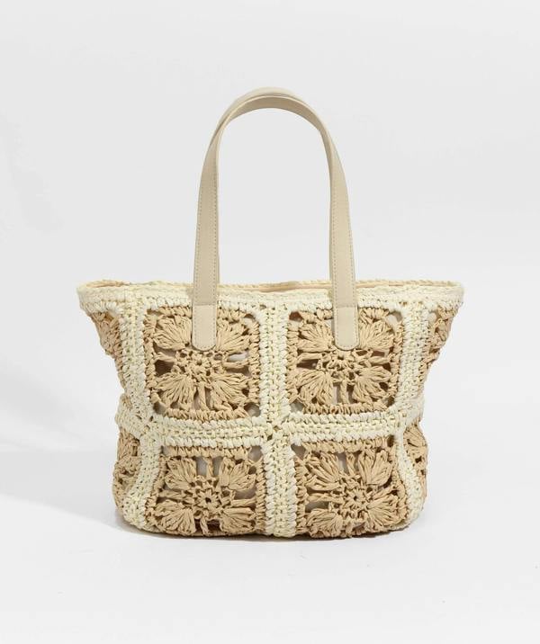 Pia Rossini Aniston - Straw Tote Bag