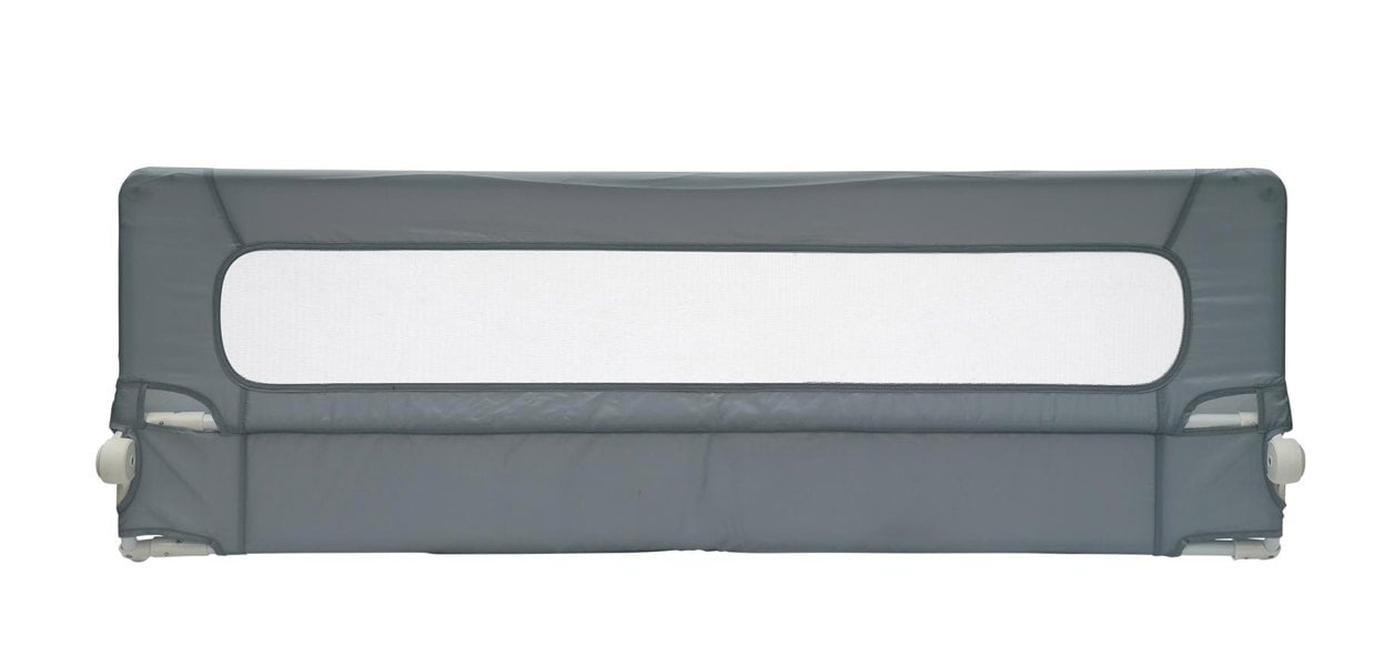 Safetots Extra Wide Bed Rail, Grey 140cm Wide x 50cm Tall, Toddler Bed Guard For Safety