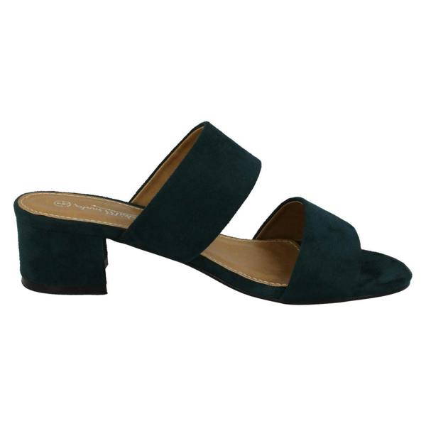 Anne Michelle Ladies Anne Michelle Mid Heel Mule Strap Sandals