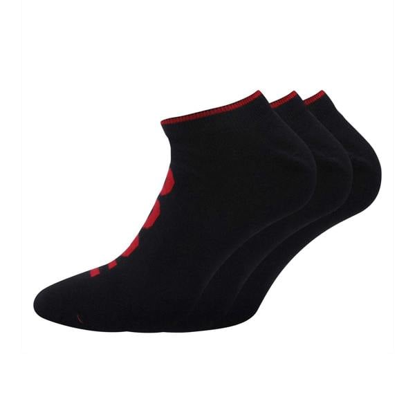 Hugo Mens Logo Ankle Socks (Pack of 3) - Black - 