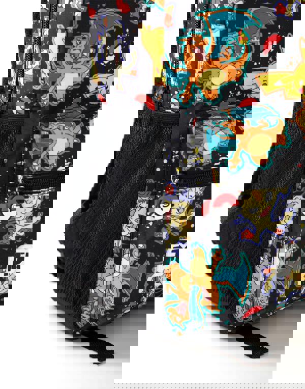 Pokemon Boys Black Character All Over Print Backpack (One Size)