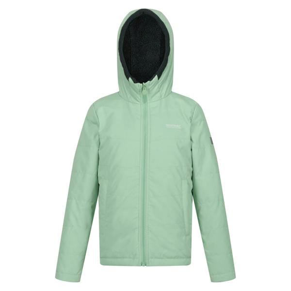 Regatta Childrens/Kids Kyrell Plain Reversible Jacket - Quiet Green/Darkest Spruce - 