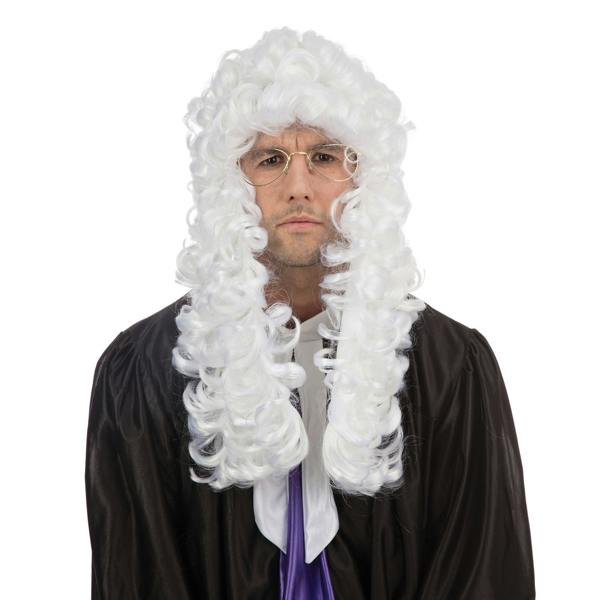 Bristol Novelty Unisex Judge Wig - White - 