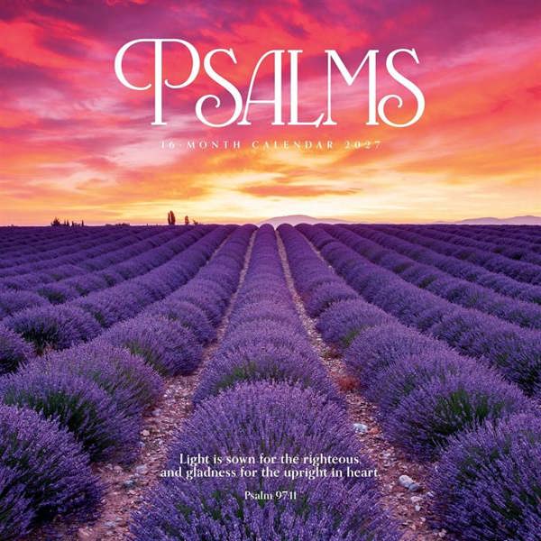 Religion Psalms Calendar 2027, Wall Calendars, Month To View, Lifestyle, Gift