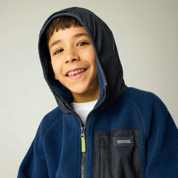 Regatta Childrens/Kids Munro Hybrid Jacket - Aviator Blue/Navy - 