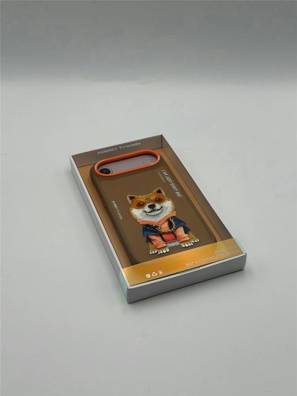 Nimmy Friends Nimmy Glasses Cool Dog Case with MagSafe for iPhone 17 Air 6.5" Brown Orange - N-YJ-IP17-AIR-012-A