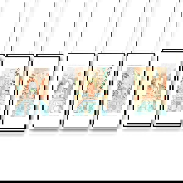 Large Wall Pictures For Living Room | Set of 3 Beach Decor Wall art Prints