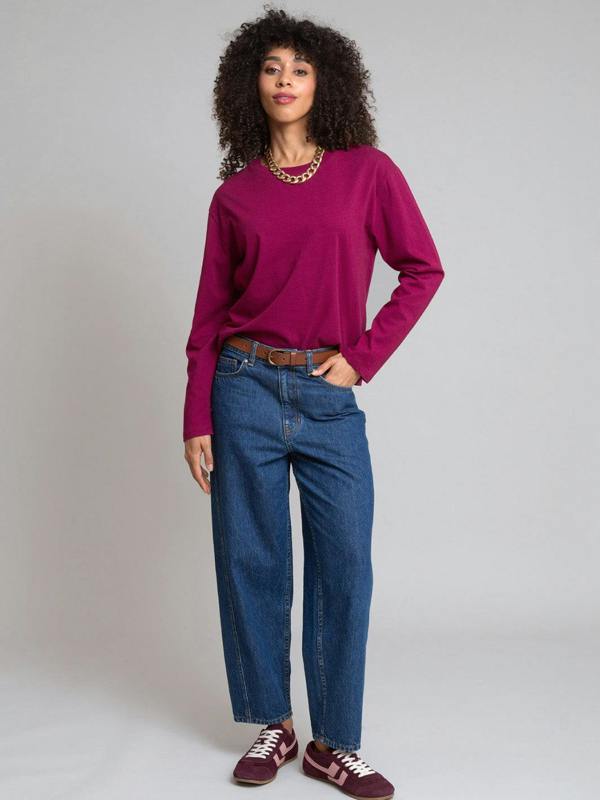 Kite Womens Organic Oxbridge Jersey T-Shirt Damson