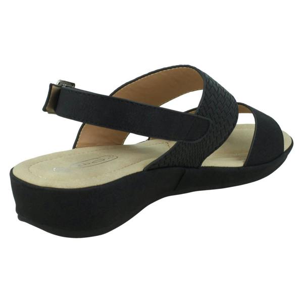 Spot On Ladies Spot On Low Wedge Mules F00287