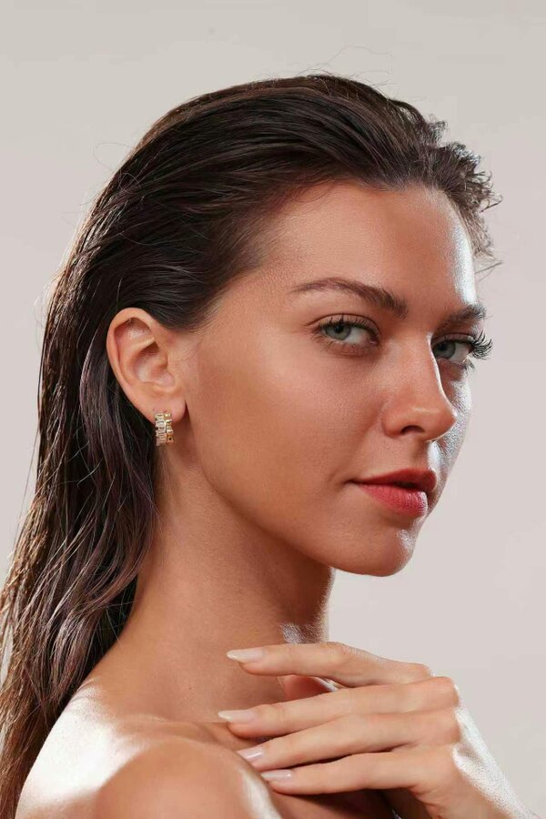 Lioness by TF Aurea Loop Earrings - 14K Gold Vermeil