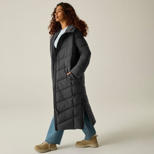 Regatta Womens/Ladies Eloria Long Length Padded Jacket - Iron