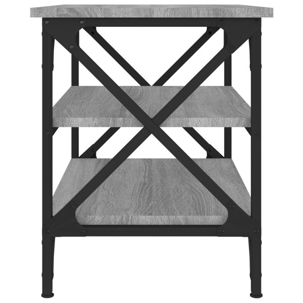 Berkfield Side Table Grey Sonoma 55x38x45 cm Engineered Wood