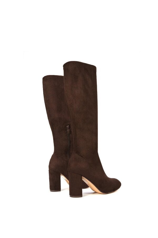 XY LONDON High Block Heel Knee High Boots