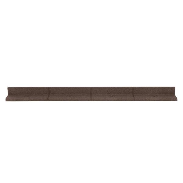 Flexible Lawn Edging 4.8m With Mallet - Brown