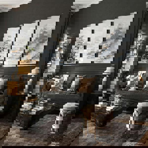 Modern Pictures For Living Room | Set of 3 Asian Inspired Wall art Prints