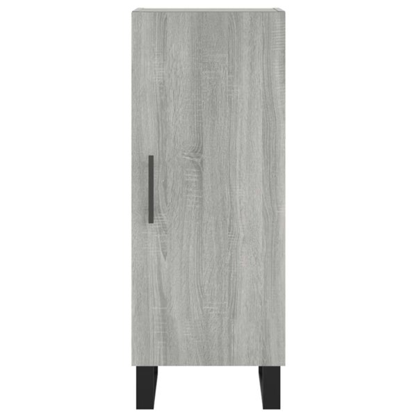 Berkfield Highboard Grey Sonoma 34.5x34x180 cm Engineered Wood