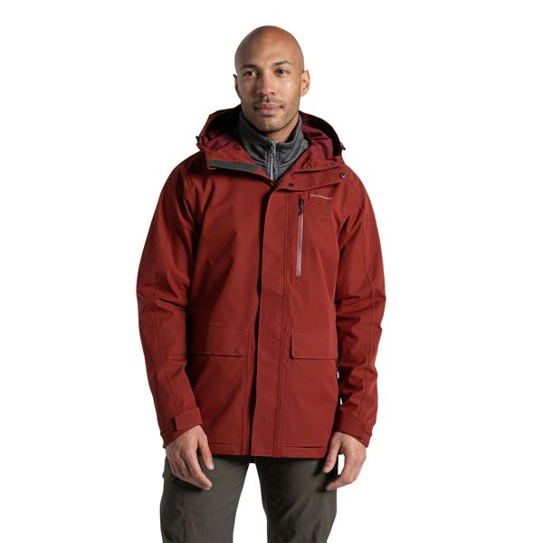 Craghoppers Mens Lorton II Waterproof Jacket - Red Jasper - 