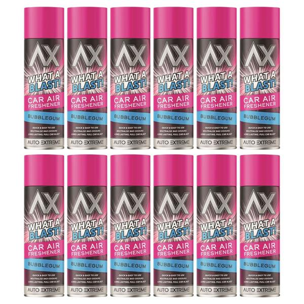 Auto Extreme 12X - What A Blast! Bubblegum Car Air Freshener Spray 500ml
