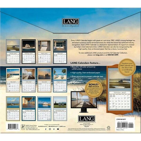 Seaside Deluxe Calendar 2027, Deluxe Calendars, Month To View, Travel, Gift