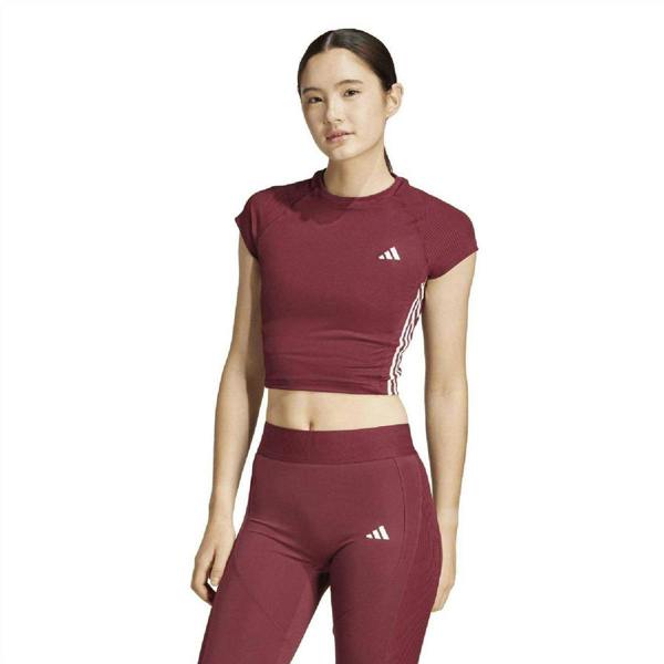 Adidas Womens/Ladies Hyperglam T-Shirt - Red - 