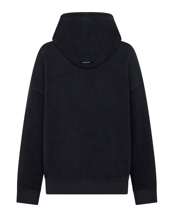 Frolickers Reversible Hoodie - Black / Moleskin