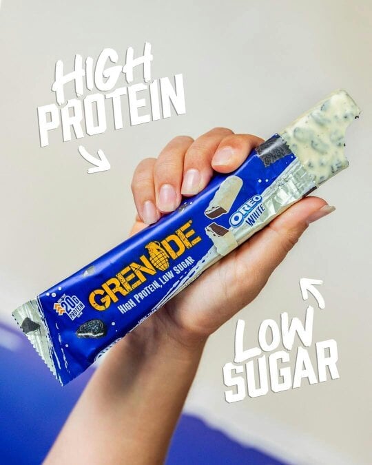 Grenade OREO White Protein Bar - High Protein, Low Sugar, 12 x 60 g