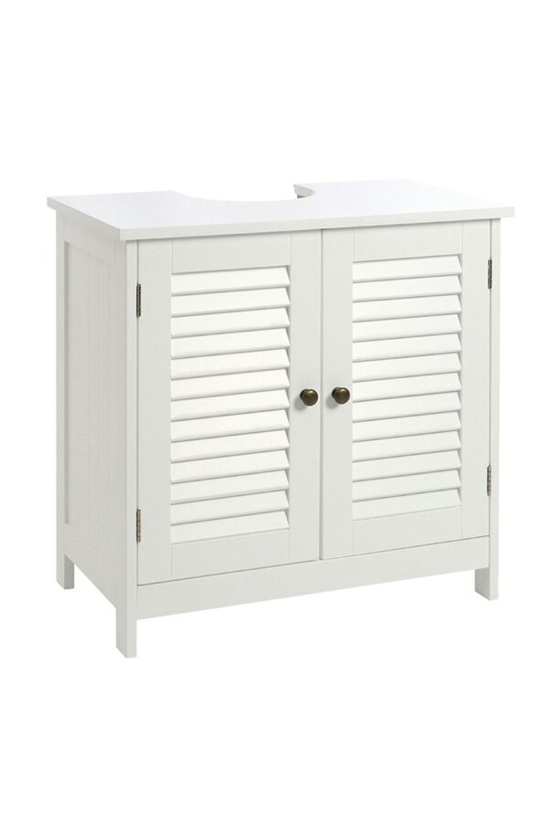 Living and Home Under Sink Bathroom Cabinet 2 Shutter Door