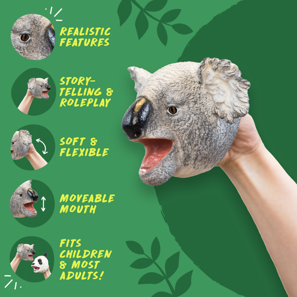 Wildthings Wild Thingz Grey Koala Hand Puppet