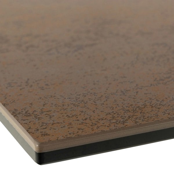 Furniture To Go Heaven Extendable Dining Table with Ceramic Rusty Brown Top 168cm