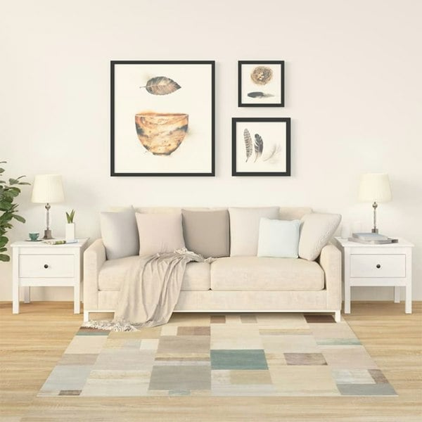 Berkfield Side Tables 2 pcs White 50x50x49 cm Solid Wood Pine
