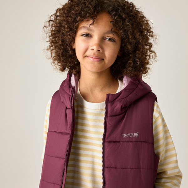 Regatta Kids Lofthouse Body Warmer - Fig/Powder Lilac