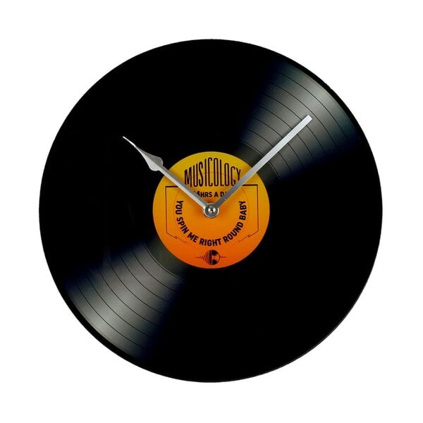 Harvey Makin Glass Wall Clock - Record