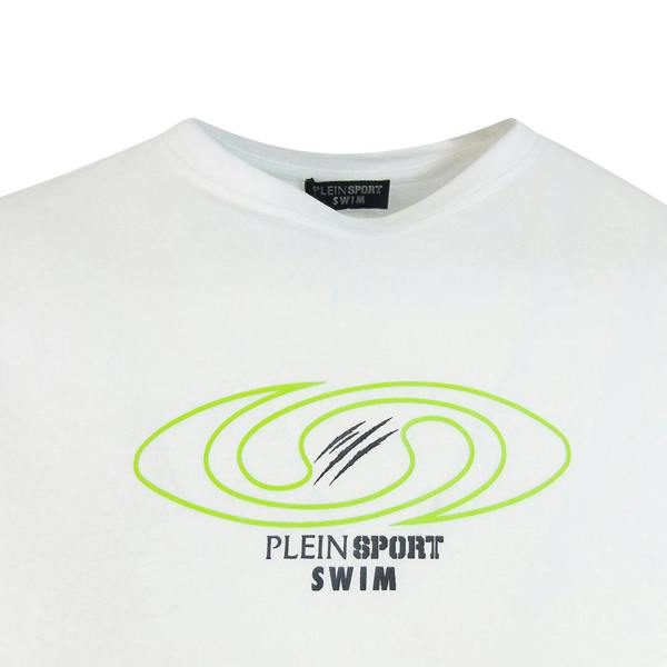 Plein Sport Spiral Logo White T-Shirt