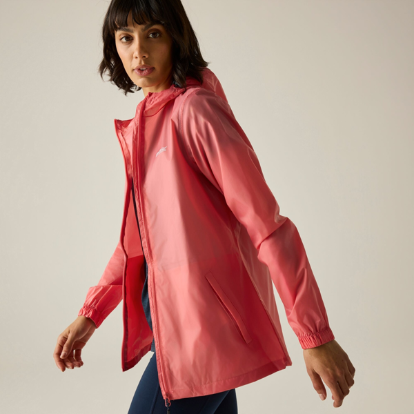 Regatta Womens Pack It III Waterproof Jacket - Peach Pink
